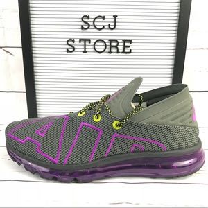 Nike Air Max Flair Up Tempo Running Gray purple